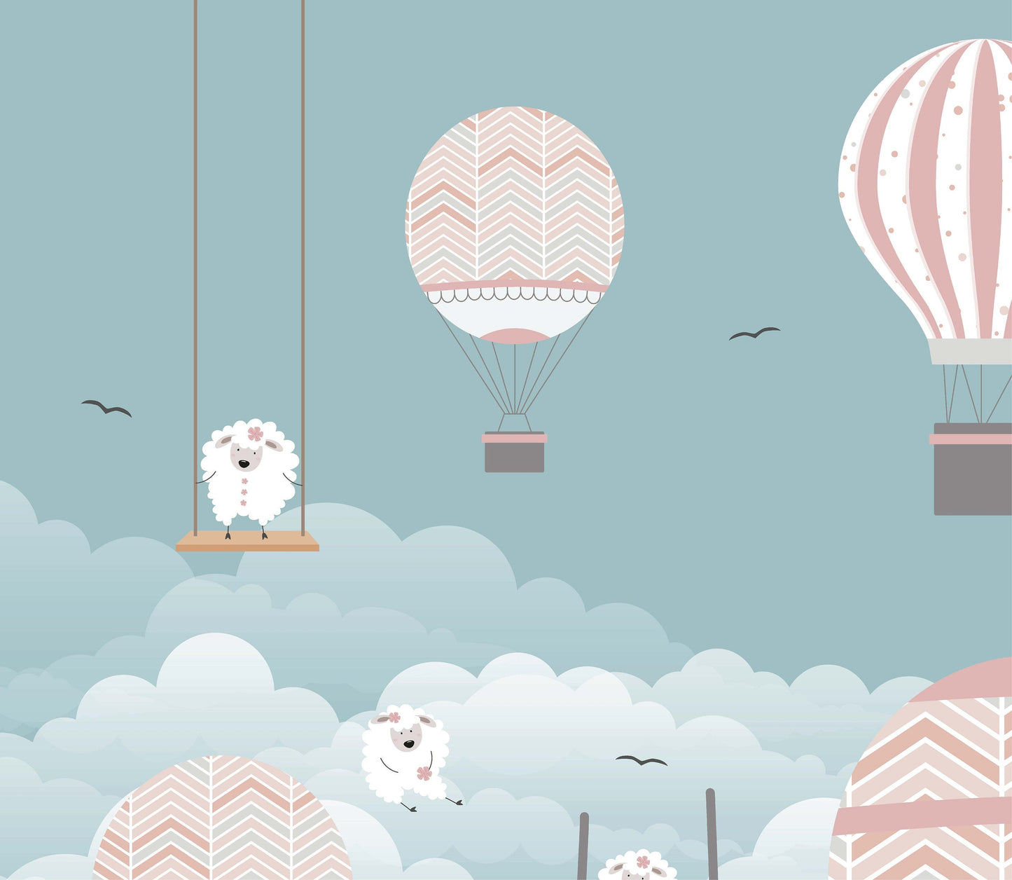 Hot Air Balloons and Sheep | Whimsical | Kitchen + Metal