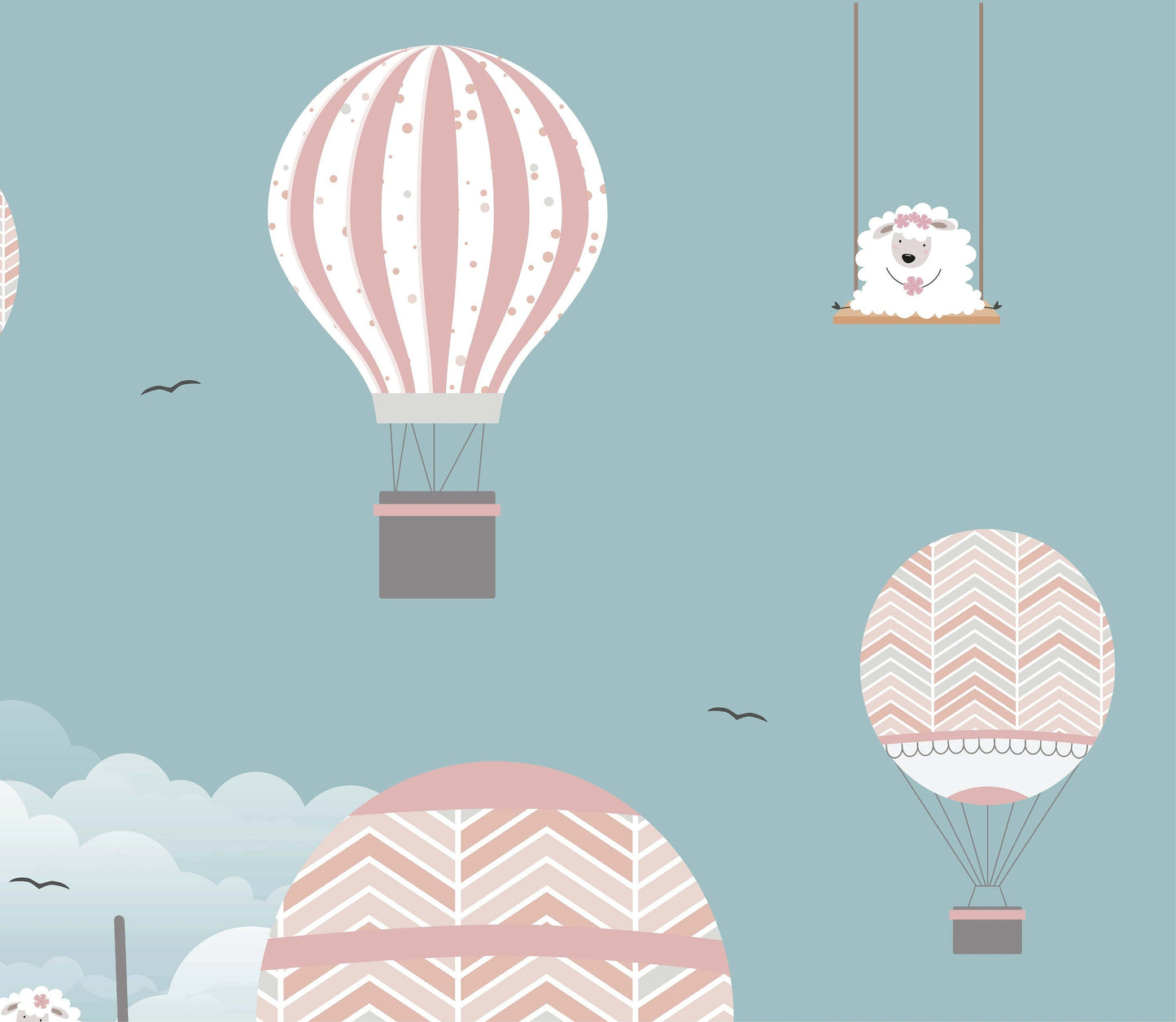 Hot Air Balloons and Sheep | Whimsical | Kitchen + Metal