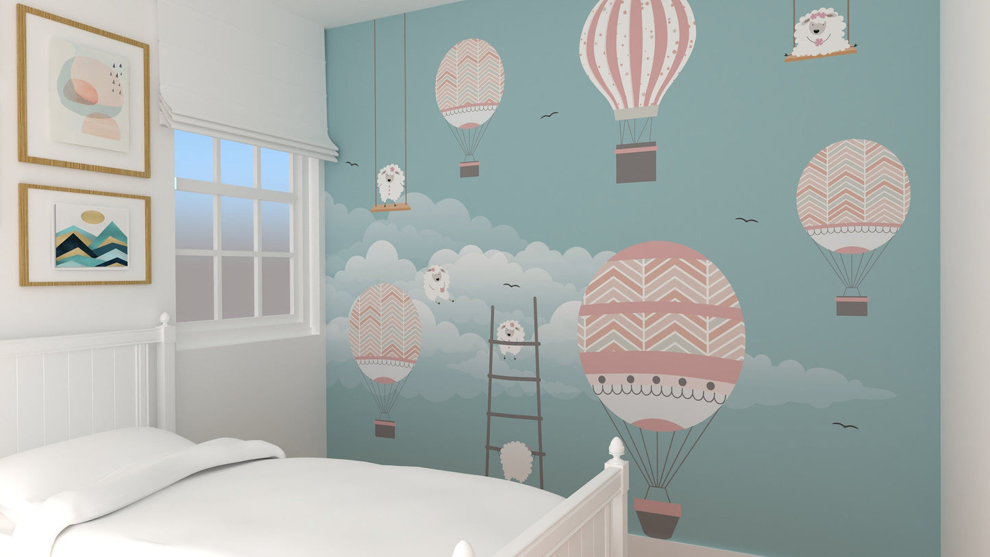 Hot Air Balloons and Sheep | Whimsical | Kitchen + Metal
