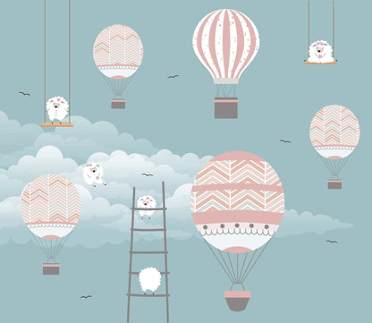 Hot Air Balloons and Sheep | Whimsical | Kitchen + Metal
