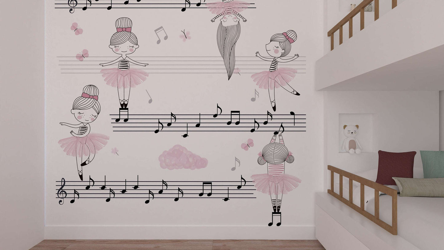 Ballerina wall mural | Kitchen + Metal