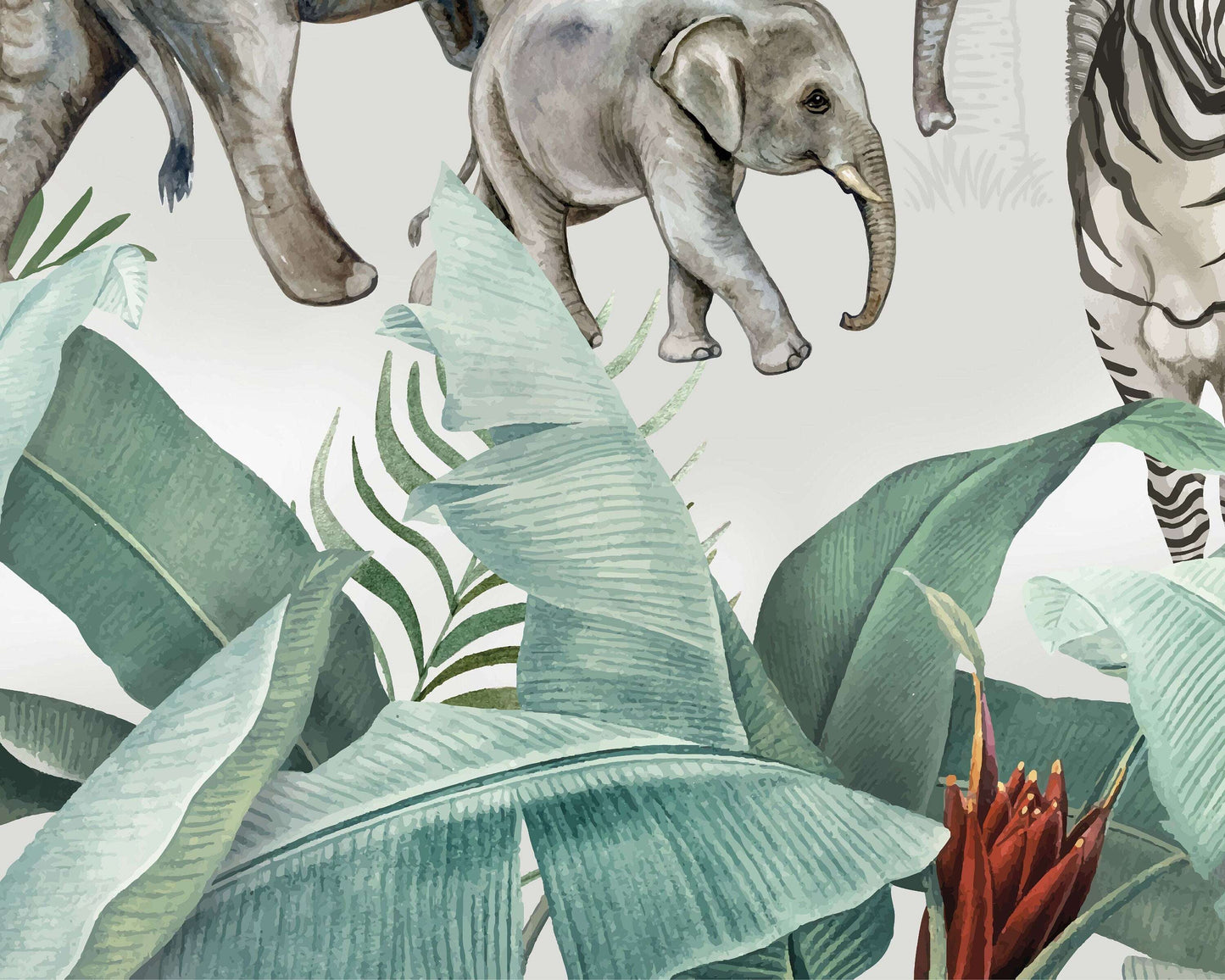 African Safari Mural | Kitchen + Metal