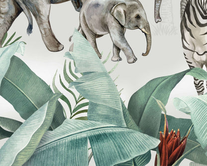 African Safari Mural | Kitchen + Metal