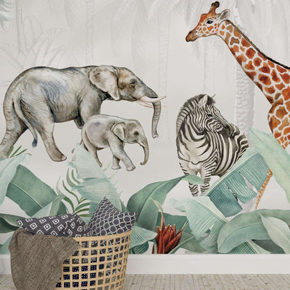 African Safari Mural | Kitchen + Metal
