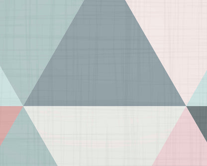 Triangle Abstract Wall Mural | Kitchen + Metal