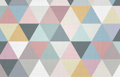 Triangle Abstract Wall Mural | Kitchen + Metal