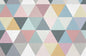 Triangle Abstract Wall Mural | Kitchen + Metal