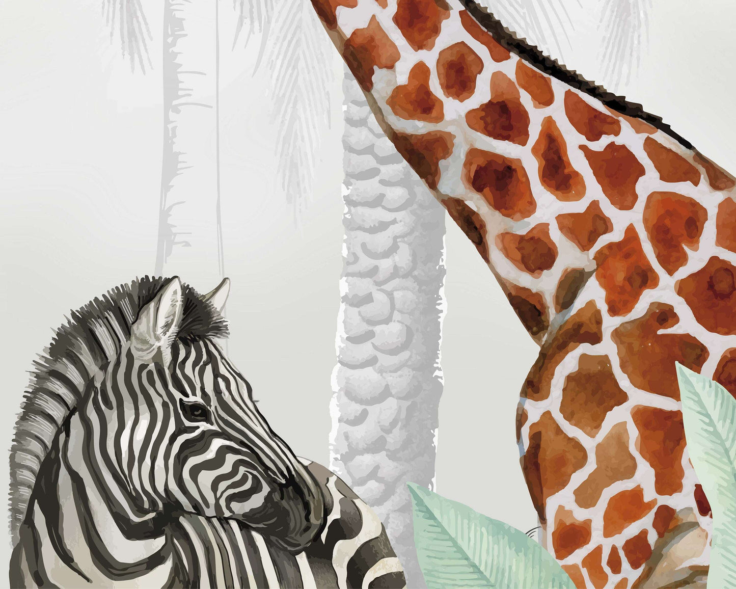 African Safari Mural | Kitchen + Metal