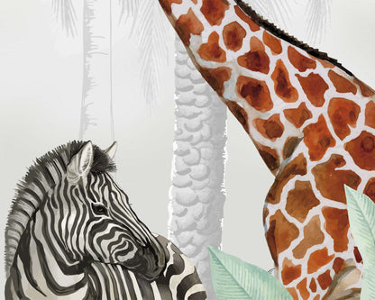 African Safari Mural | Kitchen + Metal