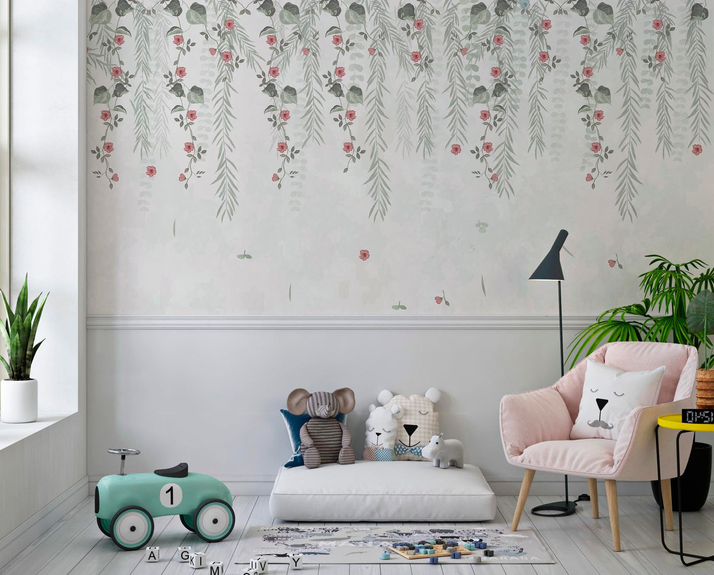 Sage and Pink Foliage | Kitchen + Metal