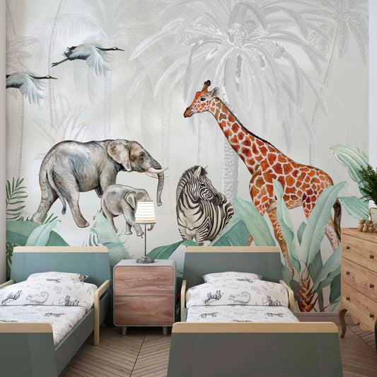 African Safari Mural | Kitchen + Metal