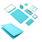 MOOG Leather Desk Set - Single Document Tray- White - 10 PCS