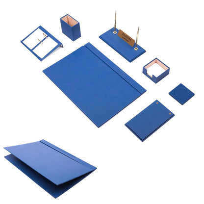MOOG Leather Desk Set -Green - 9 PCS
