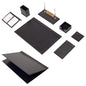 MOOG Leather Desk Set -Blue - 9 PCS