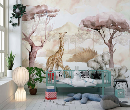 Safari Wall Mural | Kitchen + Metal