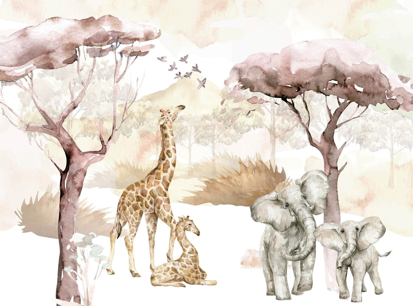 Safari Wall Mural | Kitchen + Metal