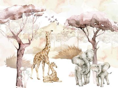Safari Wall Mural | Kitchen + Metal
