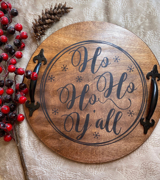 Christmas Serving Tray, Country Kitchen Decor, Farmhouse Serving Tray