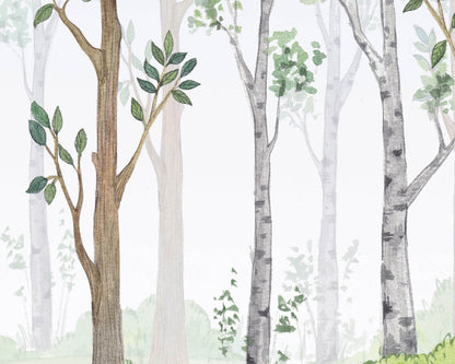 Woodland Wallpaper | Kitchen + Metal