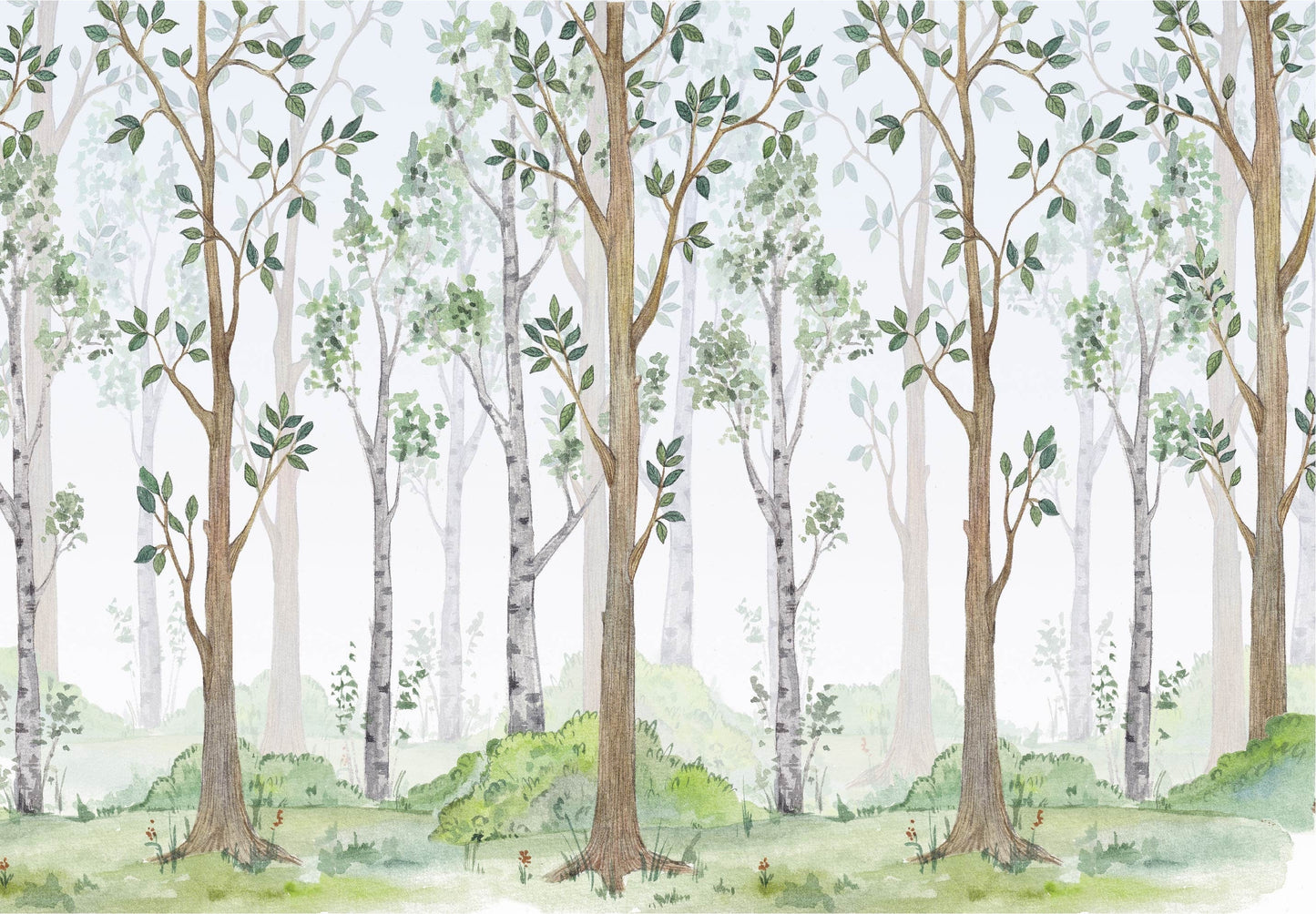 Woodland Wallpaper | Kitchen + Metal