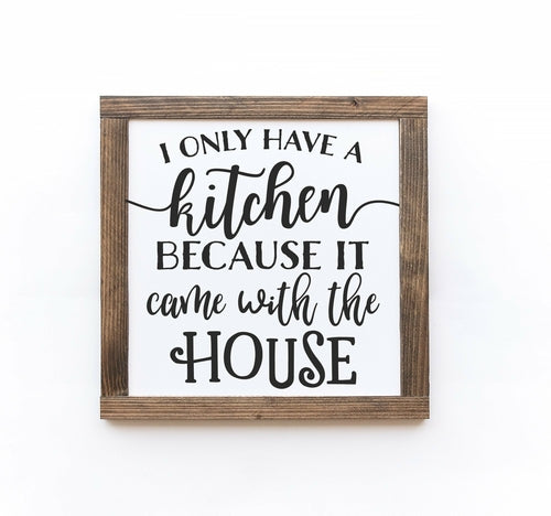 Kitchen Wood Signs