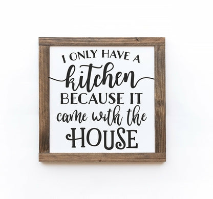 Kitchen Wood Signs