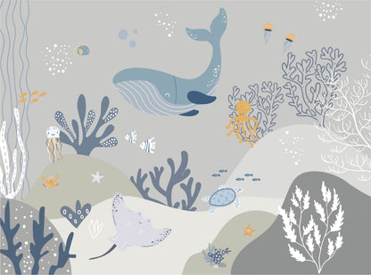 Under the Sea Wallpaper | Kitchen + Metal