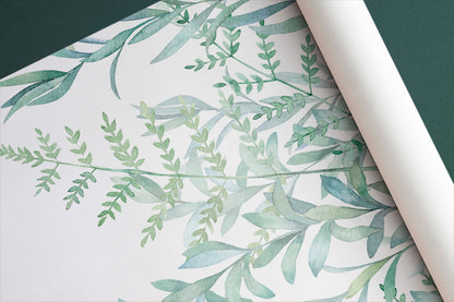 Hanging leaves wallpaper | Kitchen + Metal