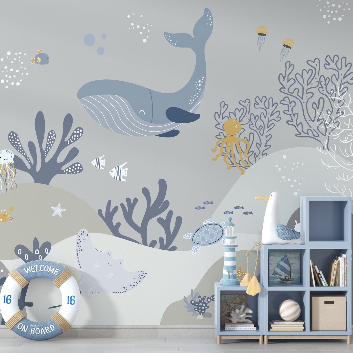 Under the Sea Wallpaper | Kitchen + Metal