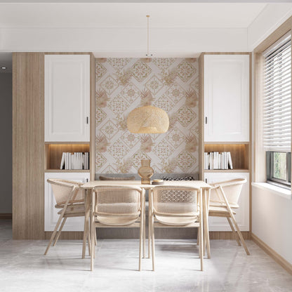 Moroccan tile  wallpaper | Kitchen + Metal
