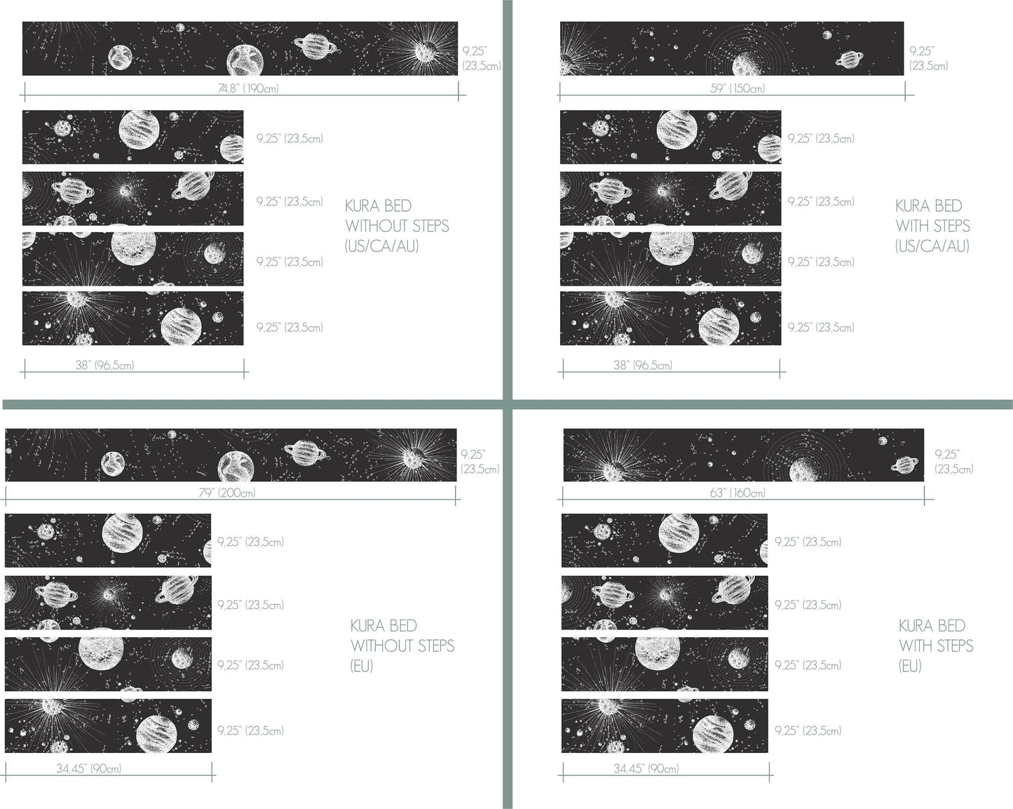 Space  Decals | Kitchen + Metal