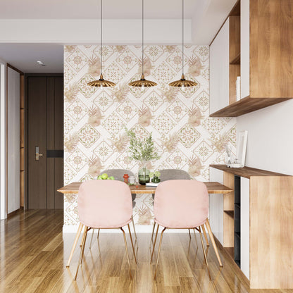 Moroccan tile  wallpaper | Kitchen + Metal