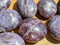 High Grade Lepidolite Palm Stones