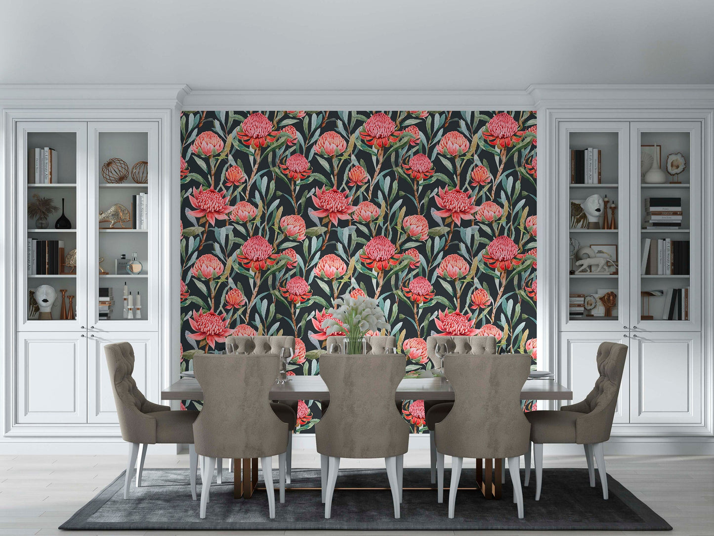 Bright bouquet Wallpaper | Kitchen + Metal