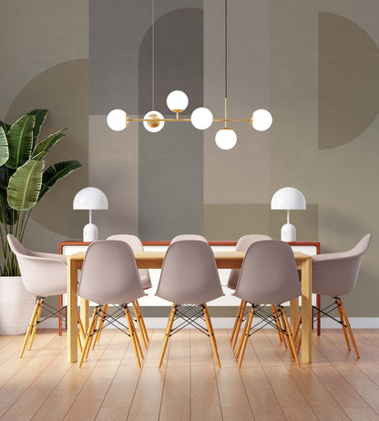 Geometric Wallpaper | Kitchen + Metal