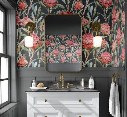 Bright bouquet Wallpaper | Kitchen + Metal