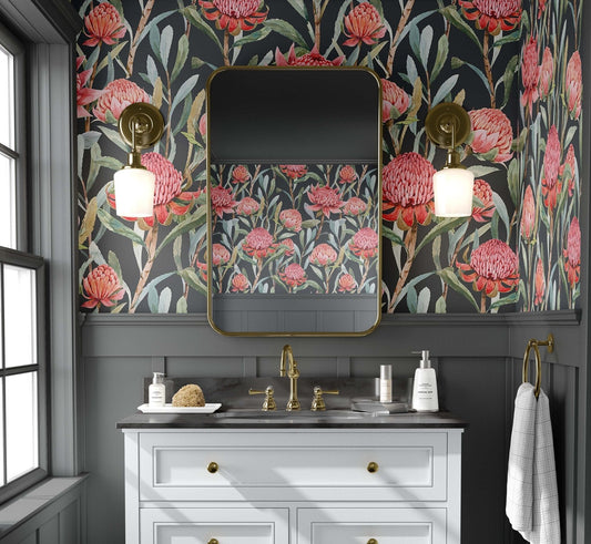 Bright bouquet Wallpaper | Kitchen + Metal