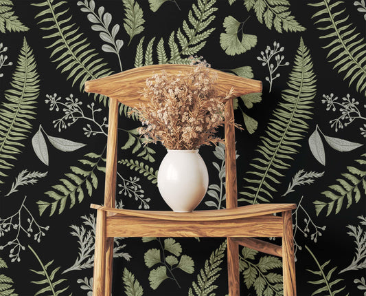 Fern Forest Wallpaper | Kitchen + Metal