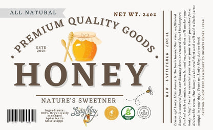 All Natural Raw Unfiltered Honey