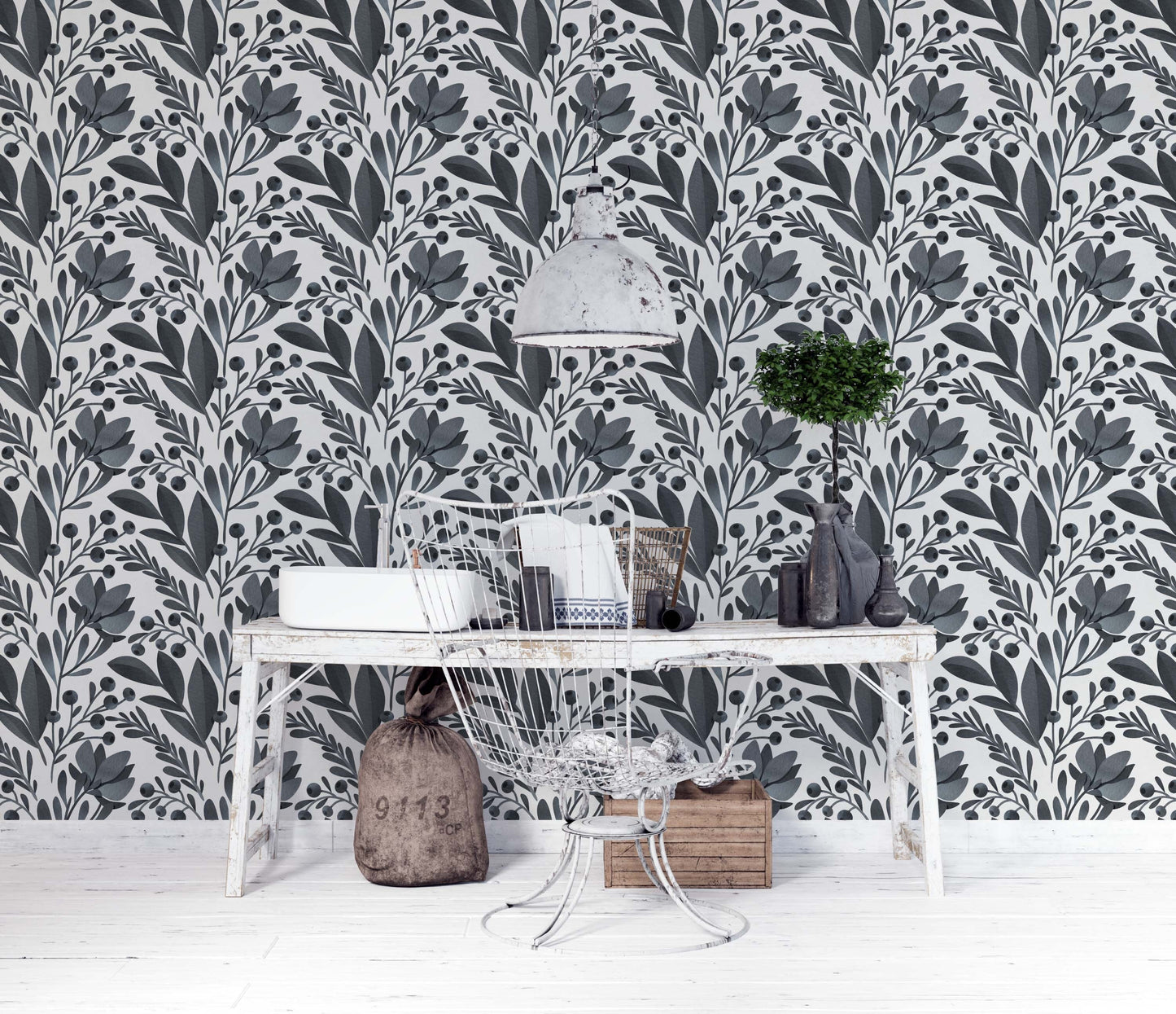 Grey leaves | Kitchen + Metal