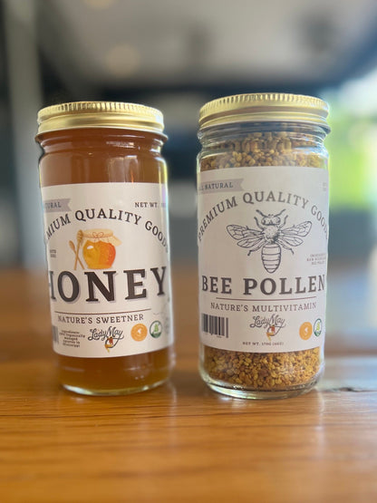 Bee Pollen and Raw Honey Gift Bundle