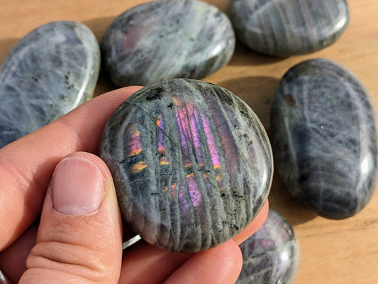 Sunset Labradorite Palm Stones