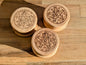 Wooden Herb Grinder with Pentacle Engraving