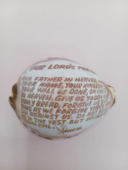 The Lord's Prayer Cowrie Shell