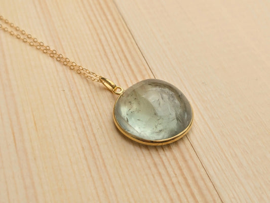 Prasiolite 14k Gold Necklace