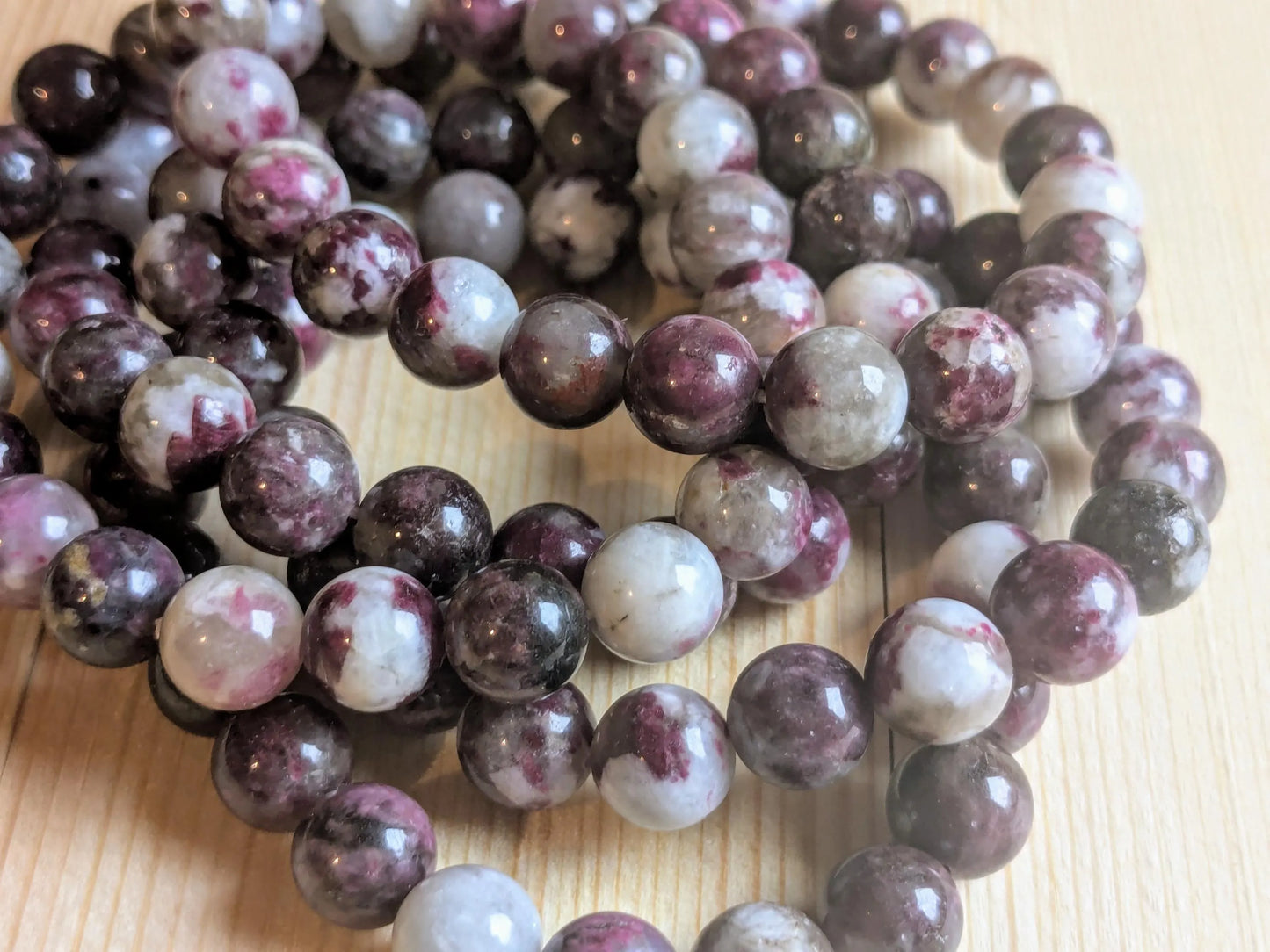 Pink Tourmaline Stretch Bracelets