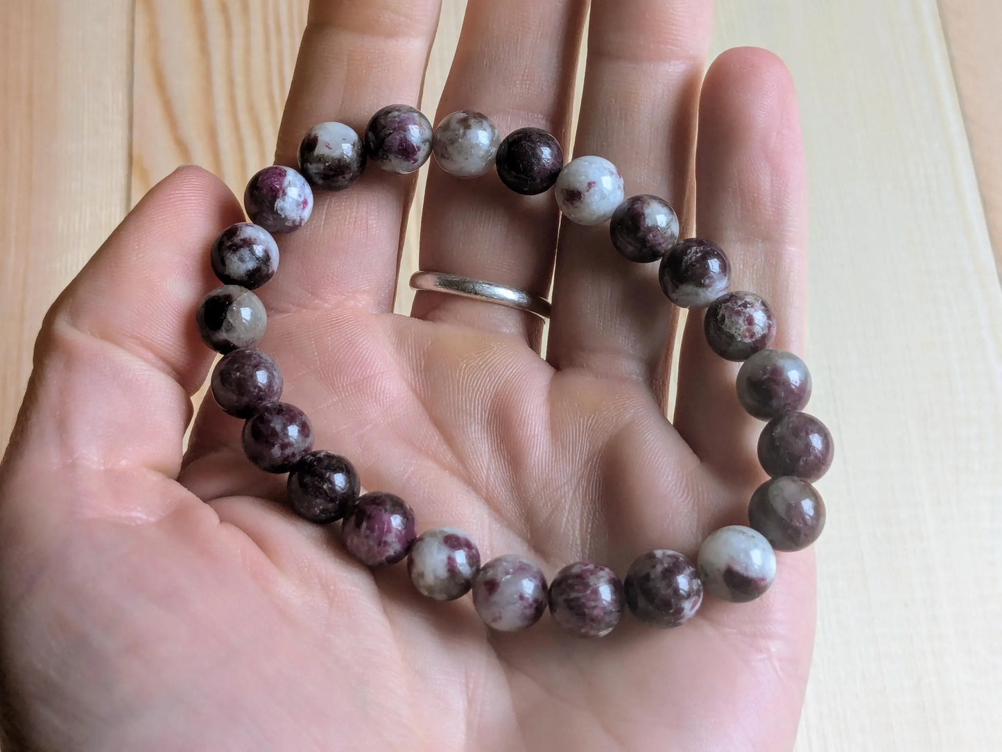 Pink Tourmaline Stretch Bracelets