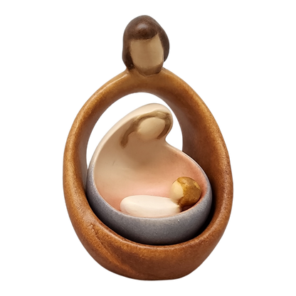Modern Style Holy Family - Nesting Nativity - Color - 4.5 Inch