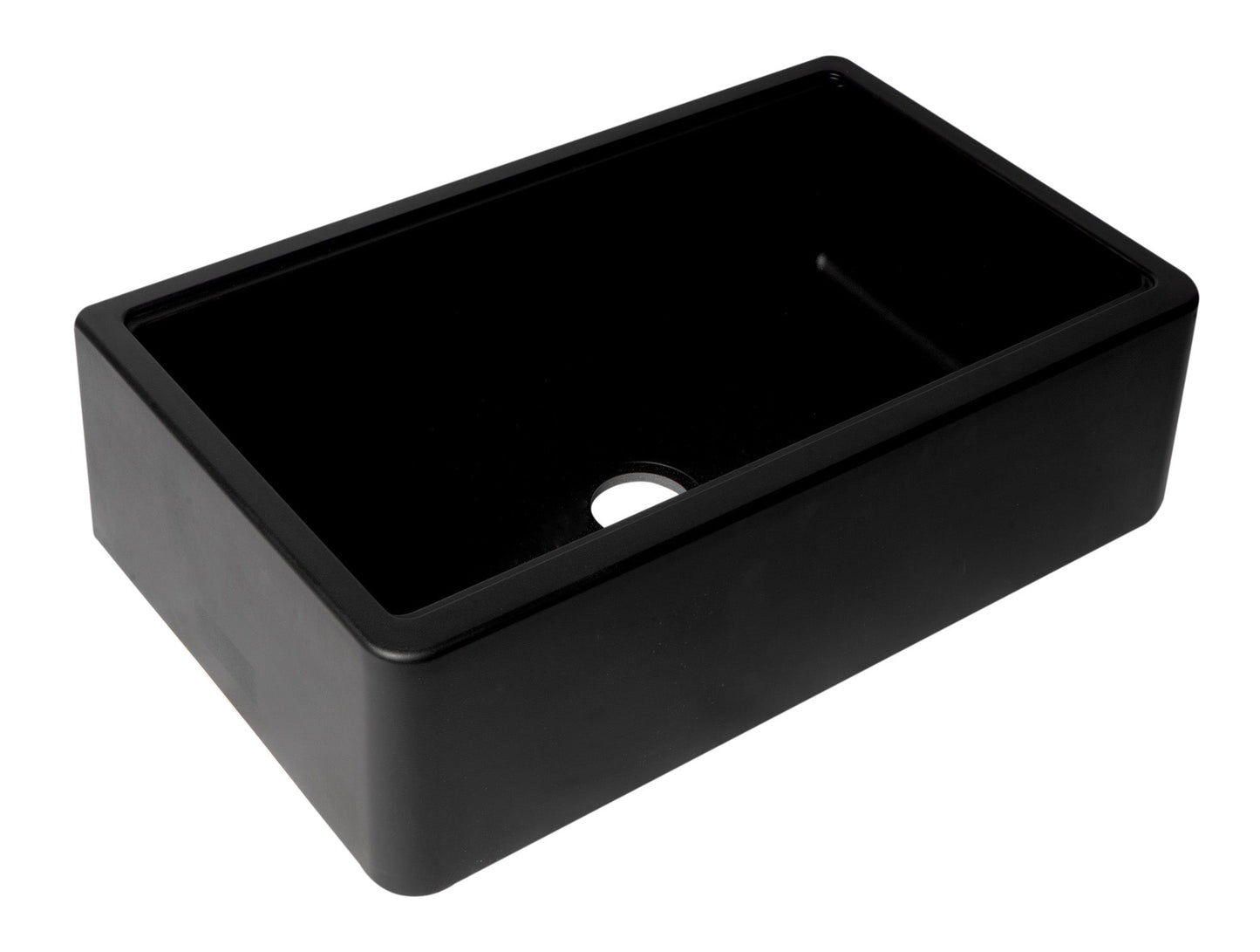ALFI brand AB33FARM 33" Granite Composite Single Bowl Drop In Farm Sink with Accessories