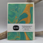 Jade & Gold Marbled Greeting Card